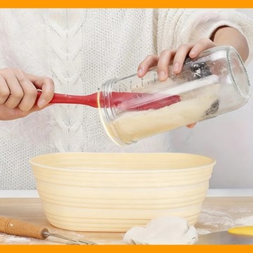 Duonos raugo indas 1000 ml su priedais – startinis rinkinys raugui – stiklinis indas raugui ir starterio priedai