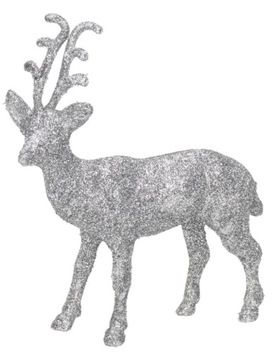 RENIFER Z BROKATM FIGURKA DO POSTAWIENIA 13 CM