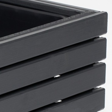 Duża donica ogrodowa antracytowa 100cm, wkład 3x18l taras balkon ogród