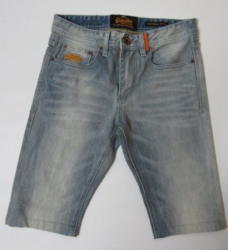 Superdry Super DRY ORYGINALNE Jeansowe SPODENKI 28