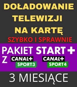 ПОПОЛНЕНИЕ ТНК СТАРТ+ CANAL+ ПАКЕТ СПОРТ 3/4 3м