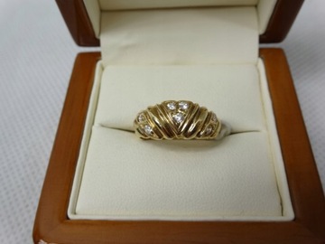 Złoty pierścionek 3,23g p585 R.13 Lombard 66