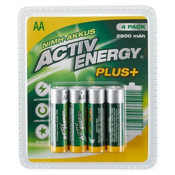 NIEMIECKIE AKUMULATORY AA ENERGY PLUS 2500mAh 4szt