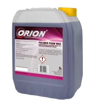 ORION Polimer Foam Wax 5L polimerowy wosk Osuszający Do Myjni Samochodowej