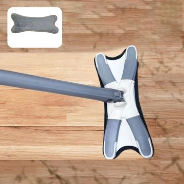 Швабра из микрофибры x Тип, плоская швабра для пола, серая