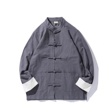 Hanfu Casual Bluckle Tang Suit-XXL