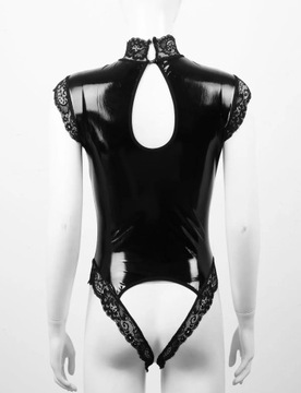 Erotic Open Cup Bodysuit Cupless Crotchless Teddy