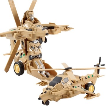 HELIKOPTER ROBOT 2w1 MILITARNY TRANSOFORMACJA