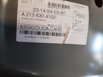 MERCEDES E TŘÍDA W213 PODBĚH LEM A2136304102