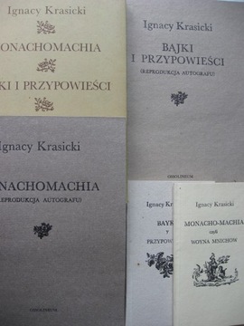 KRASICKI Monachomachia. Bajki i przypowieści