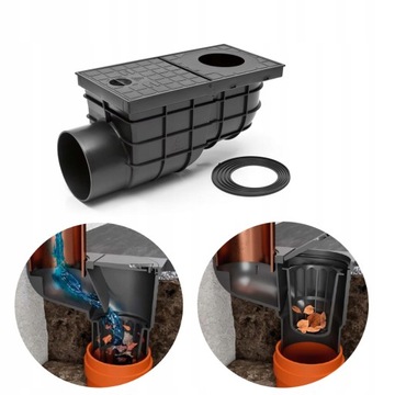 BOCZNY OSADNIK RYNNOWY 110 mm WPUST KANALIZACYJNY CZYSZCZAK REWIZJA CHUDEJ