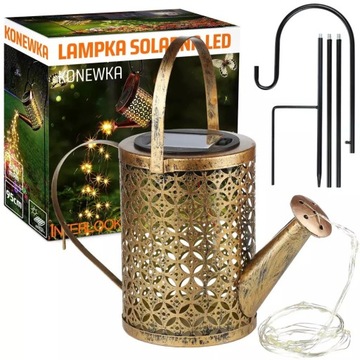 Ogrodowa lampa solarna LED Konewka | 95 cm, 600 mAh