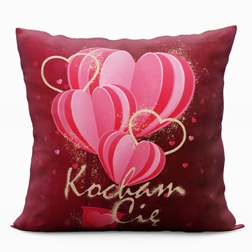Poszewka dekoracyjna BALLOON VELVET czerwony 40x40