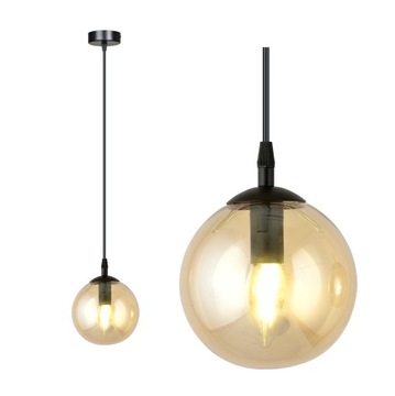 DESIGNERSKA LAMPA WISZĄCA NOWOCZESNA SZKLANE KLOSZE