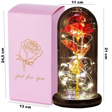 подарок на день матери, вечная роза в стекле, подарок маме, искусственные цветы