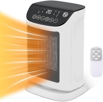 Ceramiczny termowentylator energooszczędny, cichy, 1800 W, ECO PTC,