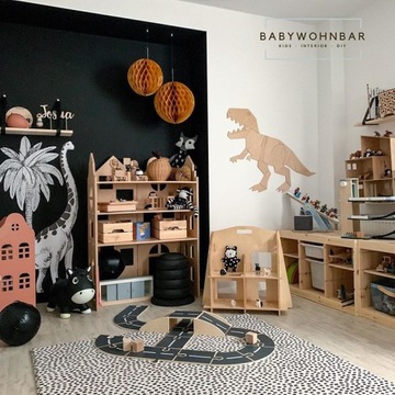 Настенное украшение в виде динозавра T-Rex в технике оригами, размер XL