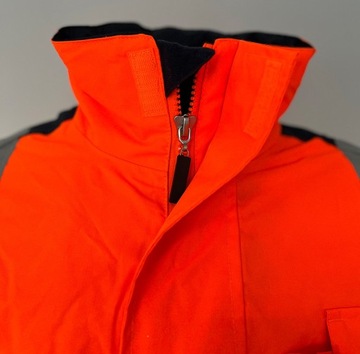 Утепленная зимняя куртка, водонепроницаемая, предупреждающая, светоотражающая, дорожный капюшон