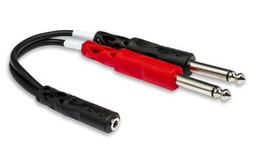 HOSA YMP-434 - Kabel Stereo Breakout gniazdo TRS 3,5mm - dwa wtyki TS 6,3mm