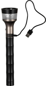 LATARKA LED TAKTYCZNA AKUMULATOROWA SZPERACZ Z MAGNESEM USB-C 2KOLORY VAYOX