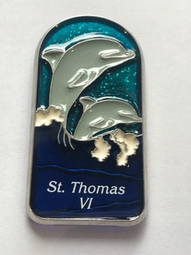MAGNES MAGNEZ LODÓWKĘ SAINT THOMAS KARAIBY DELFINY