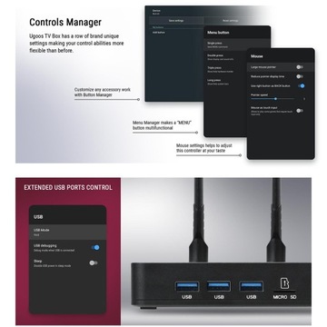 ТВ-приставка UGOOS AM8 Amlogic S928X-J Android 11.0 WiFi6E BT5.3