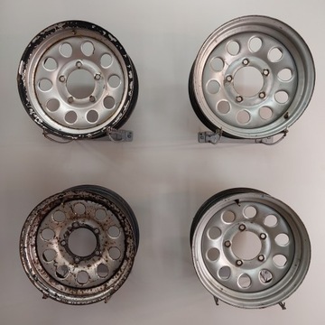 4× DISK OCELOVÝ SUZUKI OE JIMNY SAMURAI 5.5" X 15" 5X139.7 ET 5