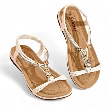 BIAŁE SANDAŁY DAMSKIE WIASI 39