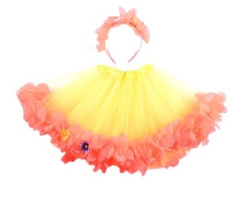 ЛЕДИ ВЕСЕННИЙ НАРЯД ЮБКА С ЦВЕТОЧНЫМ ВЕНКОМ РАЗНЫЕ ЦВЕТА