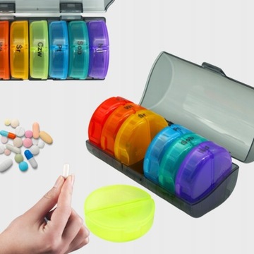 ЕЖЕНЕДЕЛЬНЫЙ ОРГАНАЙЗЕР УТРО ВЕЧЕР КОНТЕЙНЕР ДЛЯ ЛЕКАРСТВ ДОБАВКИ 7 ДНЕЙ