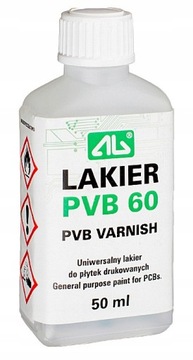 Lakier PVB 60 do Płytek Drukowanych PCB 50ml