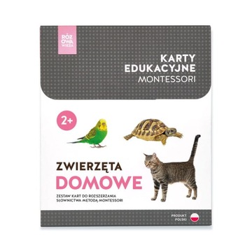 Karty Montessori ZWIERZĘTA DOMOWE + memo