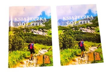 2x Książeczka turystyczna got pttk do zbierania pieczątek cotg na pieczątki