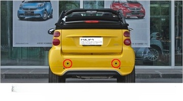МОДИФИКАЦИЯ АВТОМОБИЛЯ SMART TAIL CONE АВТОМОБИЛЬНЫЙ ЗАДНИЙ ЗАЩИТНЫЙ ШИП ШИП 2 КОМПЛЕКТА