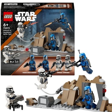 LEGO STAR WARS 75373 ZASADZKA NA MANDALORZE ZESTAW BITEWNY