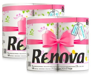 2x Papier toaletowy Renova Spring 4 rolki