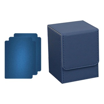 Pudełko na karty Card Deck Box, mieszczące 100 sztuk w kolorze niebieskim