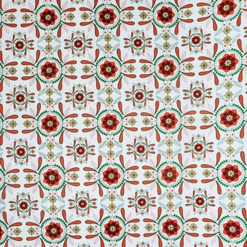 Papier kwiaty pomarańcz do prezentów 57cmx25m 25m3