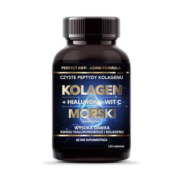 Intenson Kolagen Morski + Hialuron i Wit C 120 tab