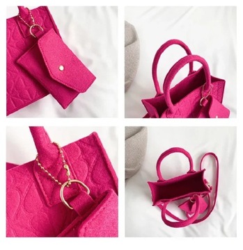 New Zipper Messenger Bag For Women Solid Color Fel