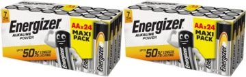 48x Bateria ENERGIZER Alkaline Power LR6 AA R6 E91 1,5V