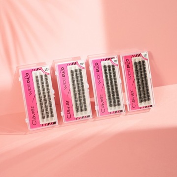 Kępki Rzęs Clavier WIDE Du2o Mini Paski 13mm