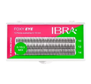 IBRA FOXY EYE SZTUCZNE RZĘSY KĘPKI CZARNE MIX