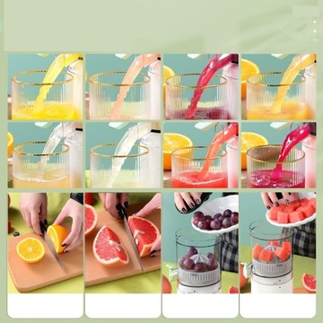 Портативная электрическая соковыжималка для апельсинов и цитрусовых с зарядкой через USB