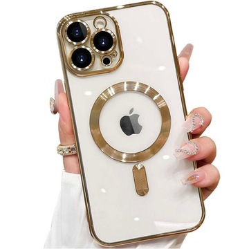 ETUI CASE DO IPHONE 15 PRO ZŁOTY OCHRONA WYSPY APARATÓW do iPhone