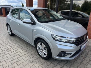 Dacia Sandero III Hatchback 5d 1.0 TCe 90KM 2021 Dacia Sandero 1.0 benzyna 91 KM zarej w PL bezwypadkowy serwisowany za, zdjęcie 1