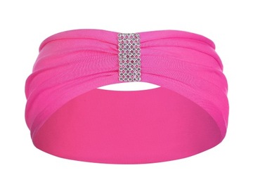 OPASKA RÓŻOWA DZIECIĘCA OZODBNE DŻETY BAWEŁNIANA SZEROKA TURBAN 38-46