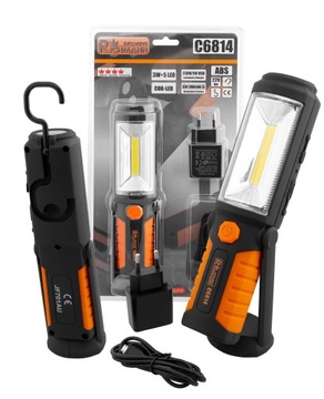AKUMULATOROWA LAMPA WARSZTATOWA LED 3W COB C6814