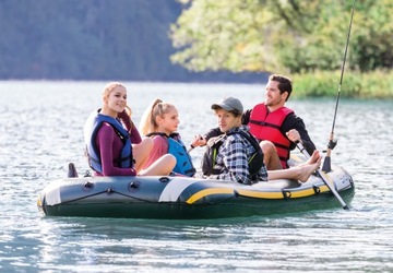 ПОНТОЙ SEEAHAWK 4 + ВЕСЛА + НАСОС - INTEX 68351