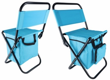 Складное туристическое кресло для рыбалки с сумкой для рыбалки.